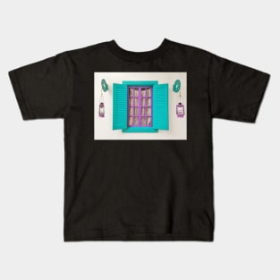 window with the lamp of the lantern Kids T-Shirt